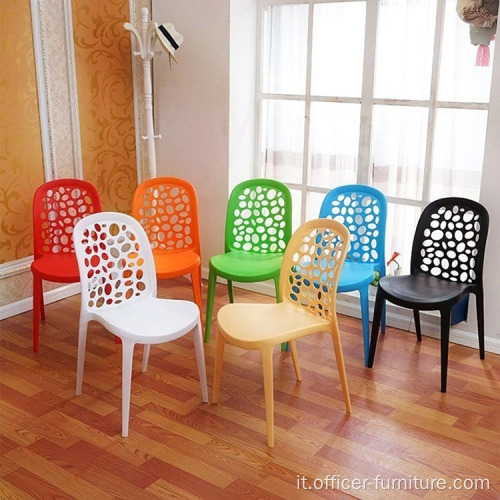 Furno per ristoranti sedia da pranzo creativa colorata